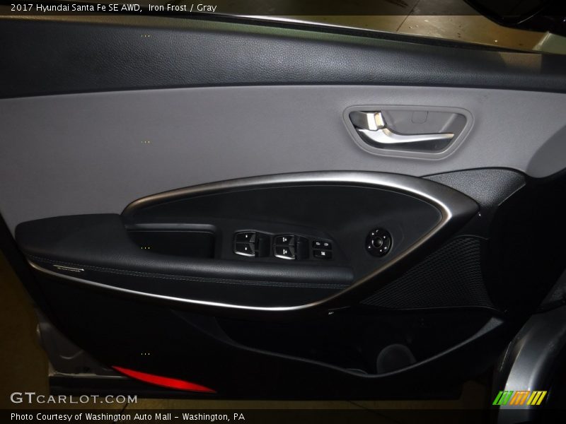Iron Frost / Gray 2017 Hyundai Santa Fe SE AWD
