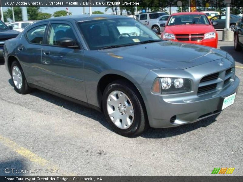 Silver Steel Metallic / Dark Slate Gray/Light Graystone 2007 Dodge Charger