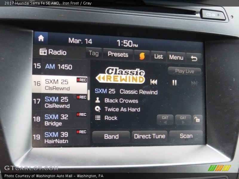 Iron Frost / Gray 2017 Hyundai Santa Fe SE AWD