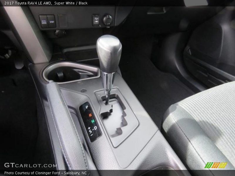 Super White / Black 2017 Toyota RAV4 LE AWD