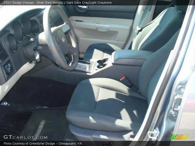 Silver Steel Metallic / Dark Slate Gray/Light Graystone 2007 Dodge Charger