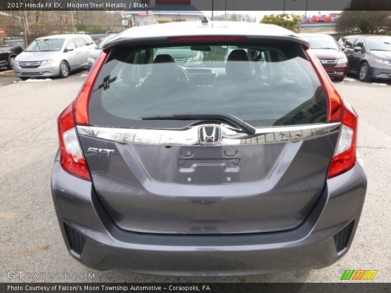 Modern Steel Metallic / Black 2017 Honda Fit EX