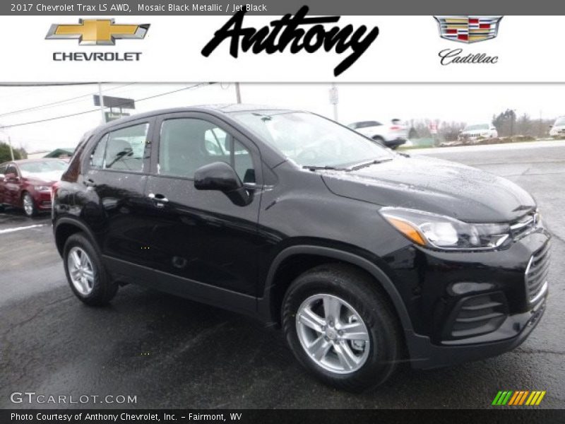 Mosaic Black Metallic / Jet Black 2017 Chevrolet Trax LS AWD