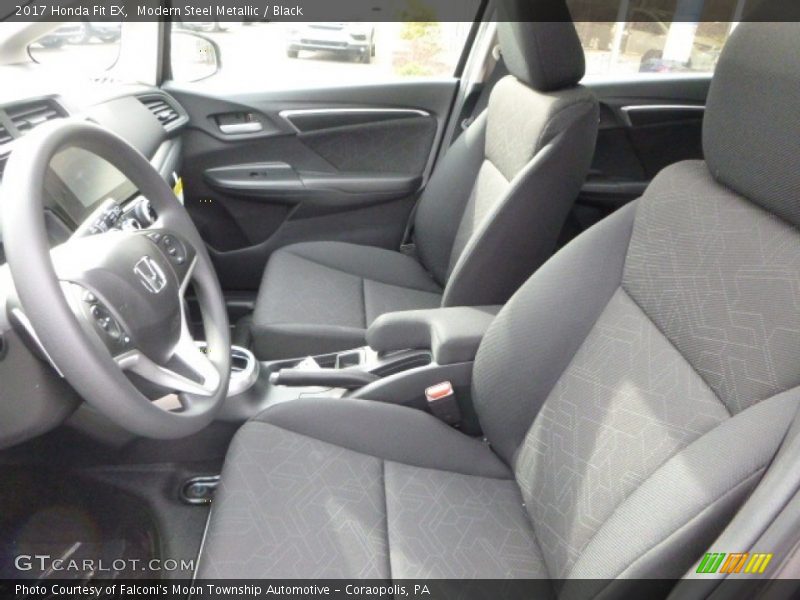 Modern Steel Metallic / Black 2017 Honda Fit EX