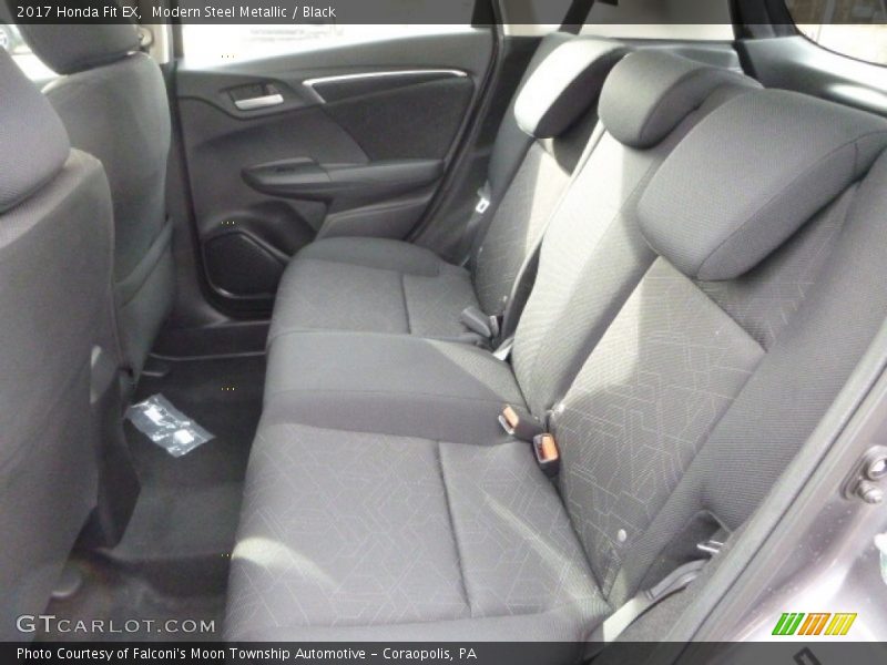 Modern Steel Metallic / Black 2017 Honda Fit EX