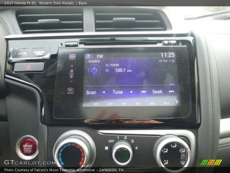 Modern Steel Metallic / Black 2017 Honda Fit EX