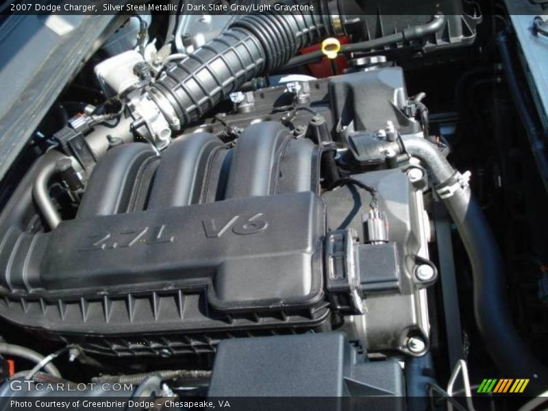 Silver Steel Metallic / Dark Slate Gray/Light Graystone 2007 Dodge Charger