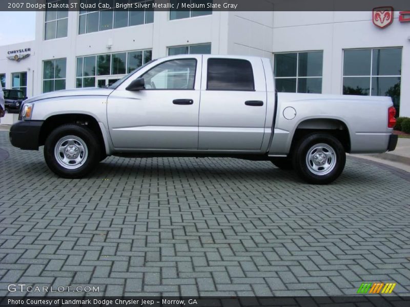 Bright Silver Metallic / Medium Slate Gray 2007 Dodge Dakota ST Quad Cab