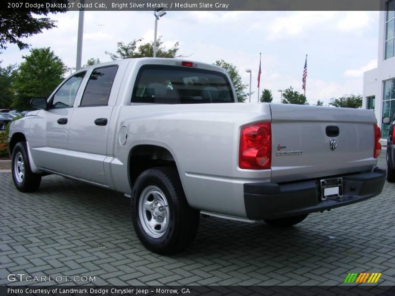Bright Silver Metallic / Medium Slate Gray 2007 Dodge Dakota ST Quad Cab