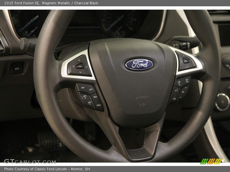 Magnetic Metallic / Charcoal Black 2015 Ford Fusion SE
