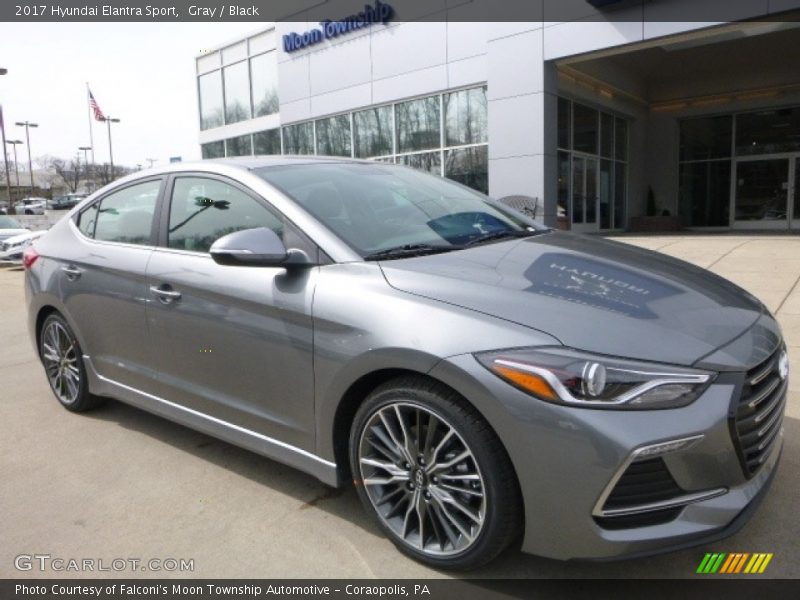 Gray / Black 2017 Hyundai Elantra Sport