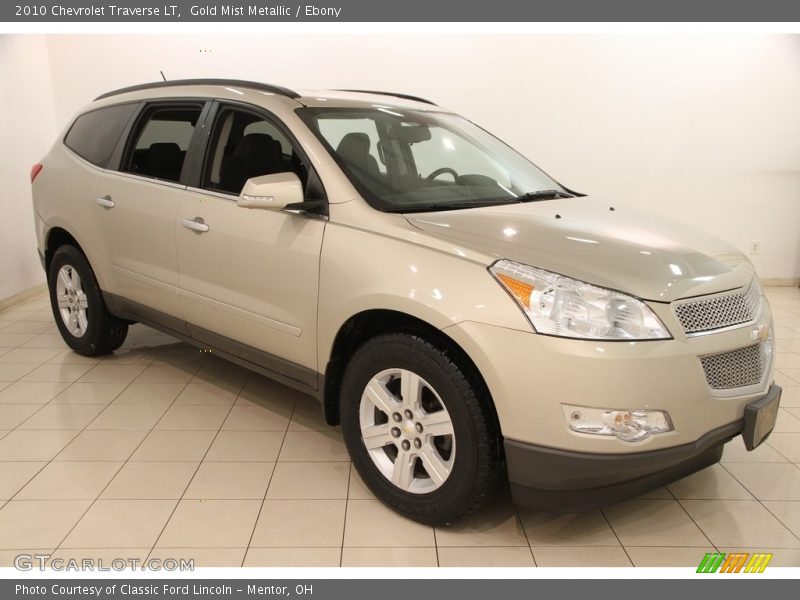 Gold Mist Metallic / Ebony 2010 Chevrolet Traverse LT