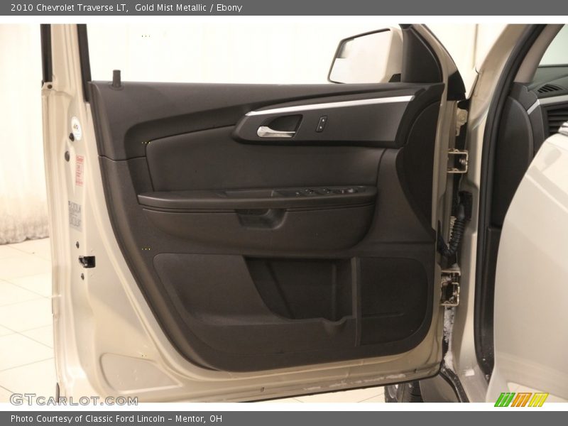 Gold Mist Metallic / Ebony 2010 Chevrolet Traverse LT