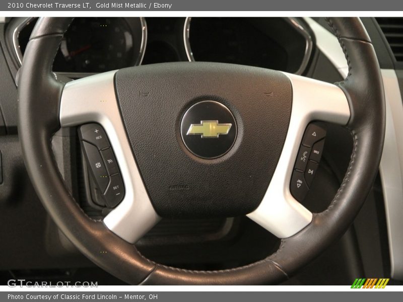 Gold Mist Metallic / Ebony 2010 Chevrolet Traverse LT