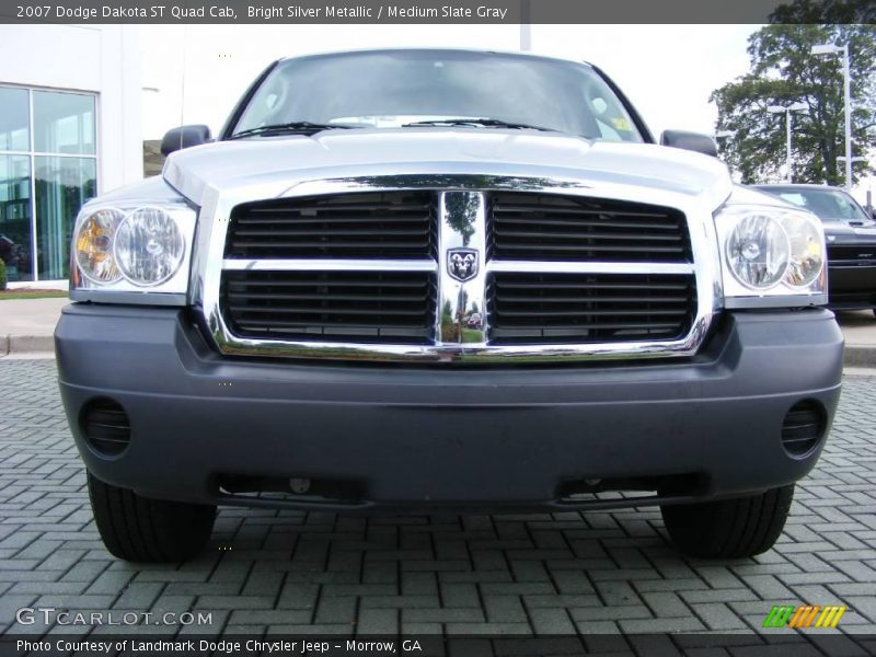 Bright Silver Metallic / Medium Slate Gray 2007 Dodge Dakota ST Quad Cab