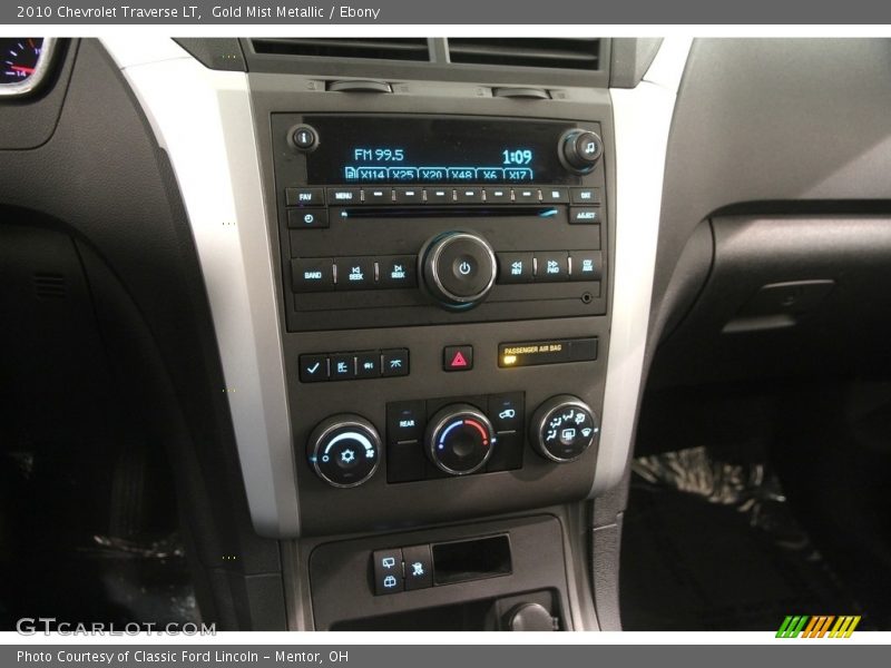 Gold Mist Metallic / Ebony 2010 Chevrolet Traverse LT