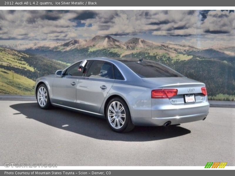 Ice Silver Metallic / Black 2012 Audi A8 L 4.2 quattro