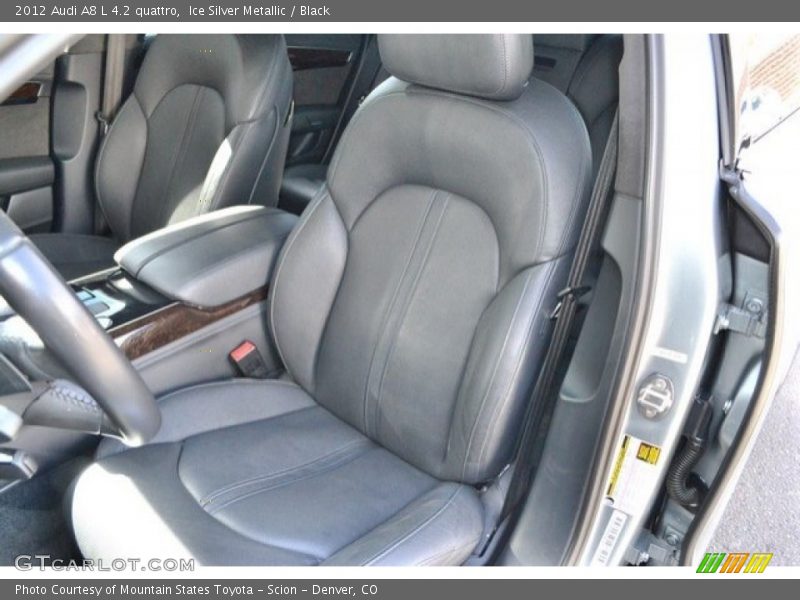 Ice Silver Metallic / Black 2012 Audi A8 L 4.2 quattro