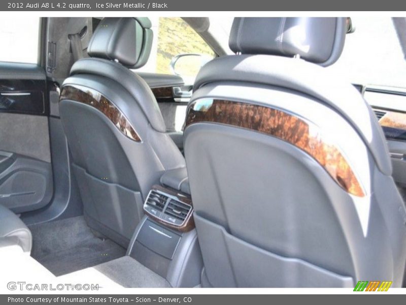 Ice Silver Metallic / Black 2012 Audi A8 L 4.2 quattro