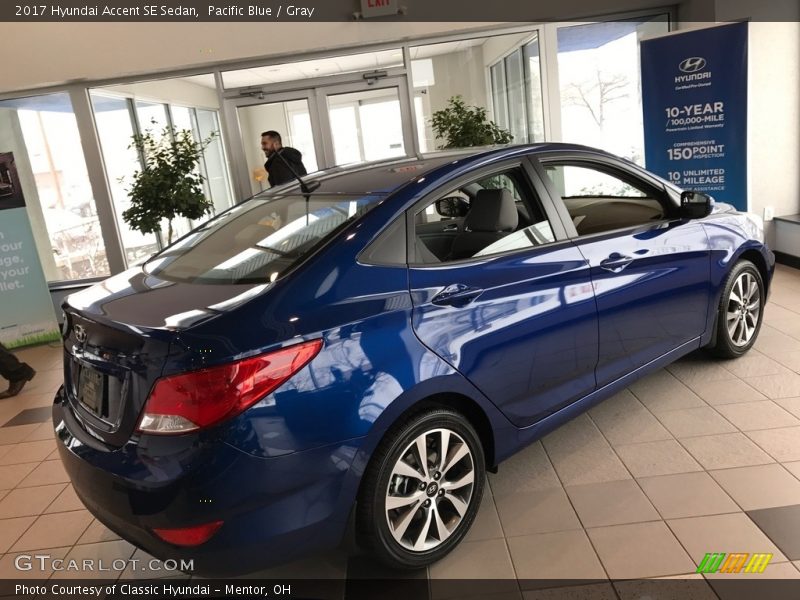 Pacific Blue / Gray 2017 Hyundai Accent SE Sedan