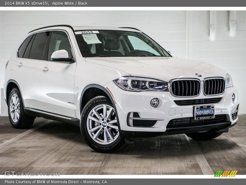 Alpine White / Black 2014 BMW X5 sDrive35i