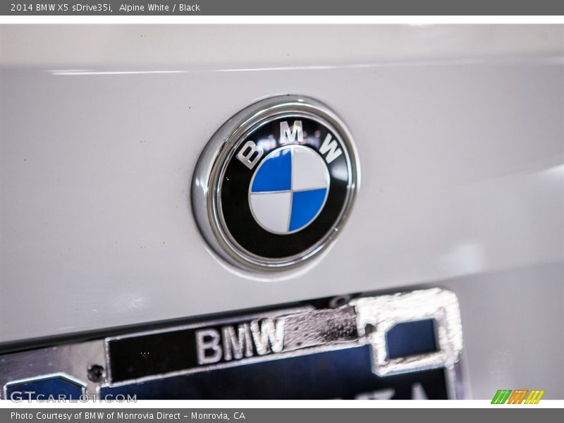 Alpine White / Black 2014 BMW X5 sDrive35i
