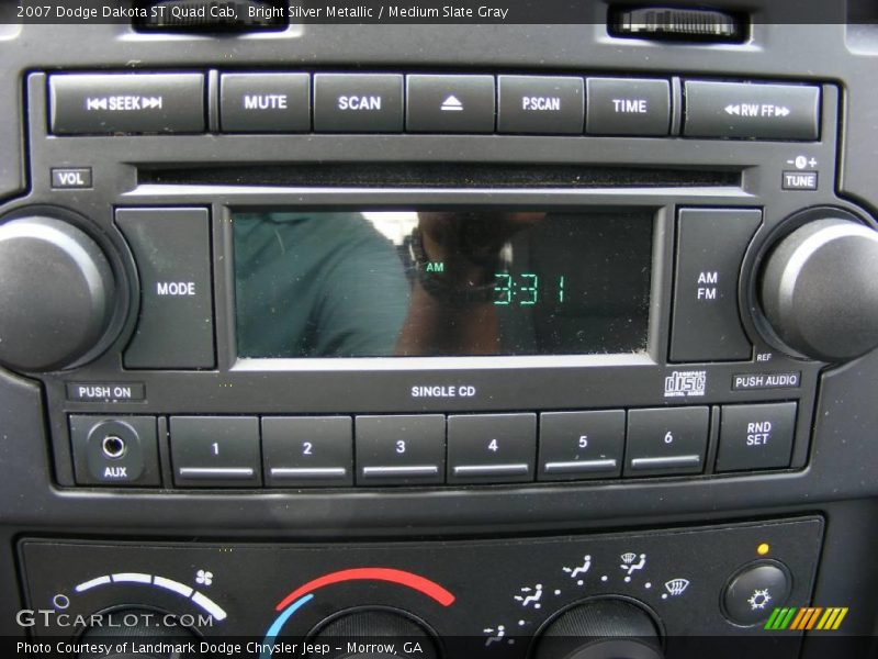 Bright Silver Metallic / Medium Slate Gray 2007 Dodge Dakota ST Quad Cab