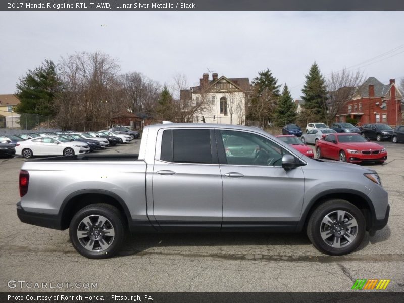 Lunar Silver Metallic / Black 2017 Honda Ridgeline RTL-T AWD