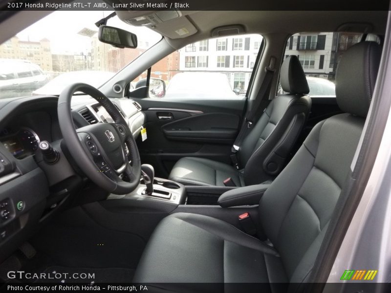Lunar Silver Metallic / Black 2017 Honda Ridgeline RTL-T AWD