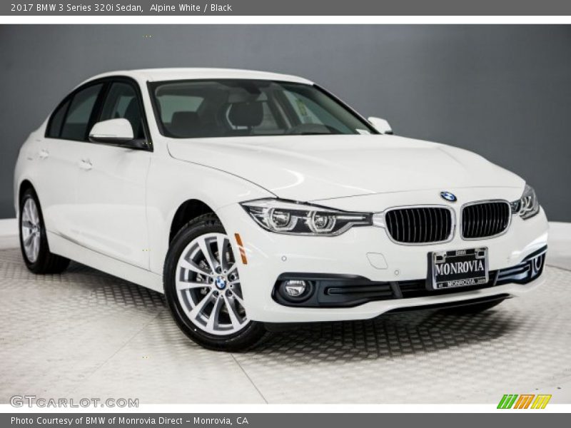 Alpine White / Black 2017 BMW 3 Series 320i Sedan