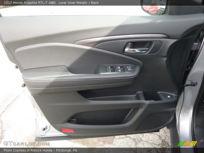 Lunar Silver Metallic / Black 2017 Honda Ridgeline RTL-T AWD