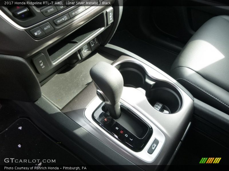 Lunar Silver Metallic / Black 2017 Honda Ridgeline RTL-T AWD