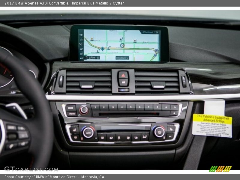 Imperial Blue Metallic / Oyster 2017 BMW 4 Series 430i Convertible