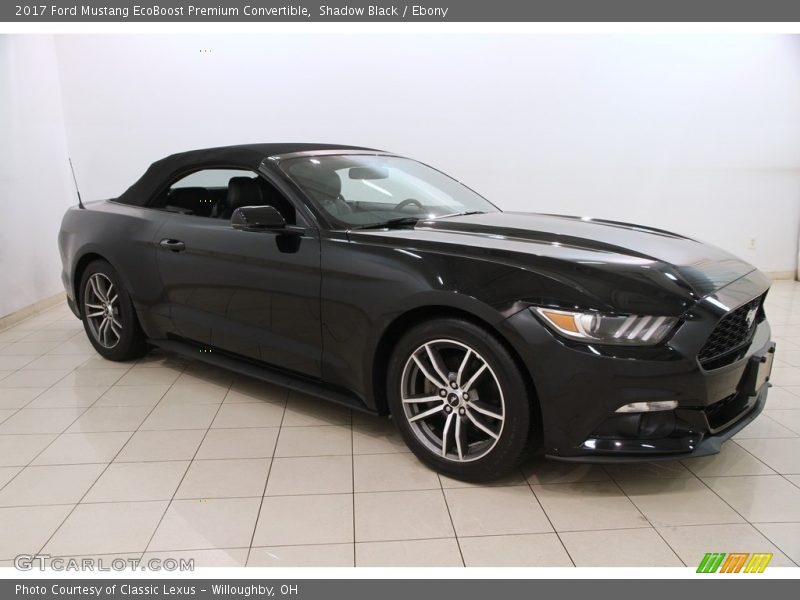Shadow Black / Ebony 2017 Ford Mustang EcoBoost Premium Convertible