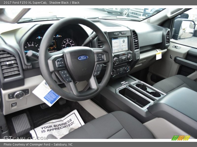 Front Seat of 2017 F150 XL SuperCab