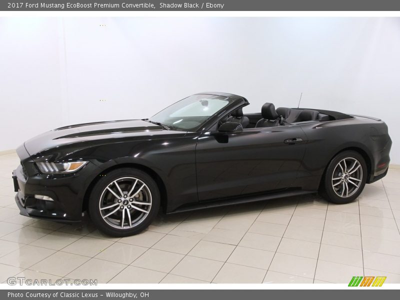 Shadow Black / Ebony 2017 Ford Mustang EcoBoost Premium Convertible