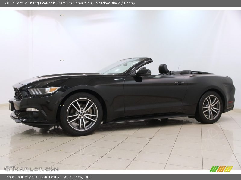 Shadow Black / Ebony 2017 Ford Mustang EcoBoost Premium Convertible