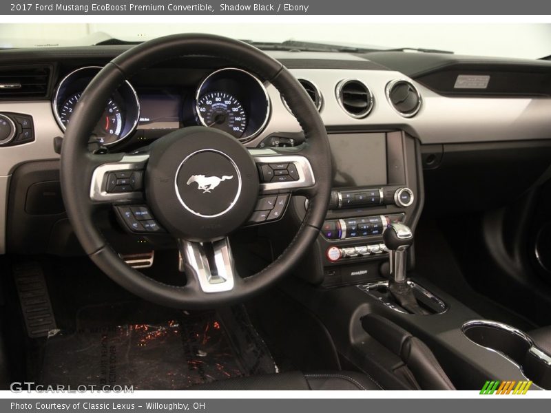 Shadow Black / Ebony 2017 Ford Mustang EcoBoost Premium Convertible