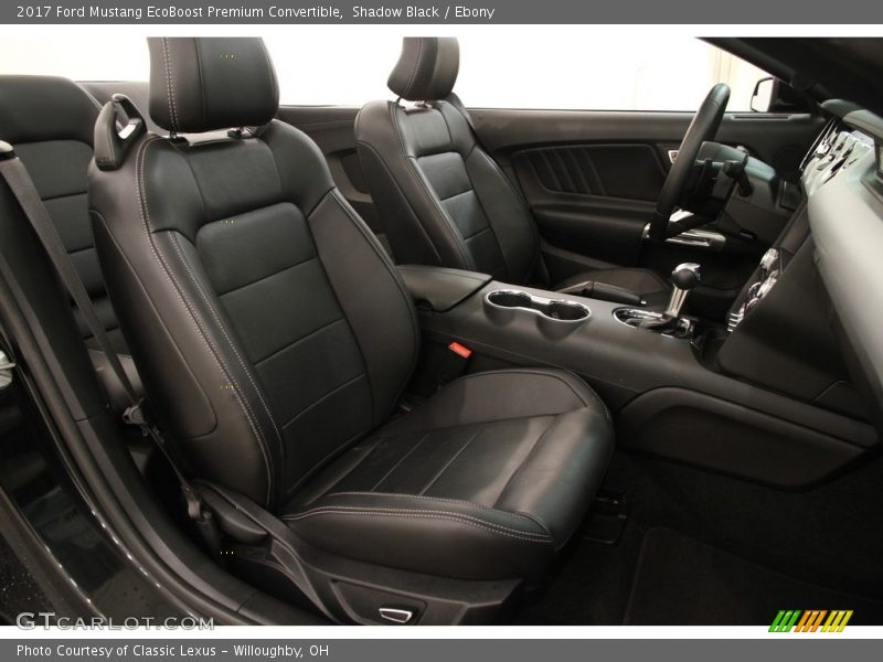 Front Seat of 2017 Mustang EcoBoost Premium Convertible