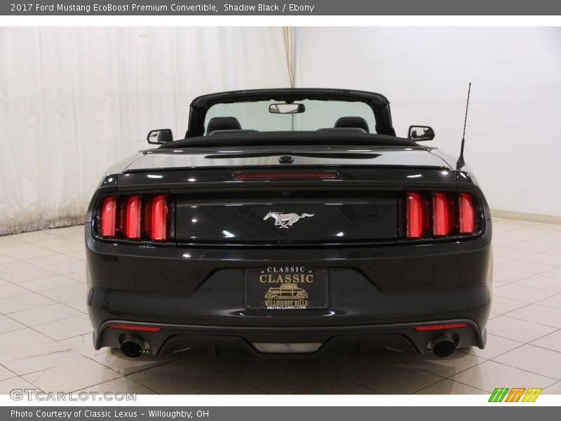 Shadow Black / Ebony 2017 Ford Mustang EcoBoost Premium Convertible