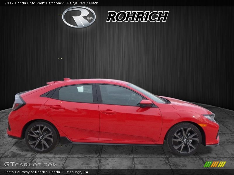 Rallye Red / Black 2017 Honda Civic Sport Hatchback