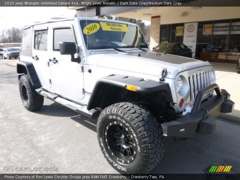 Bright Silver Metallic / Dark Slate Gray/Medium Slate Gray 2010 Jeep Wrangler Unlimited Sahara 4x4