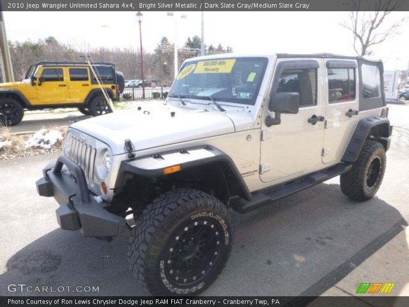 Bright Silver Metallic / Dark Slate Gray/Medium Slate Gray 2010 Jeep Wrangler Unlimited Sahara 4x4