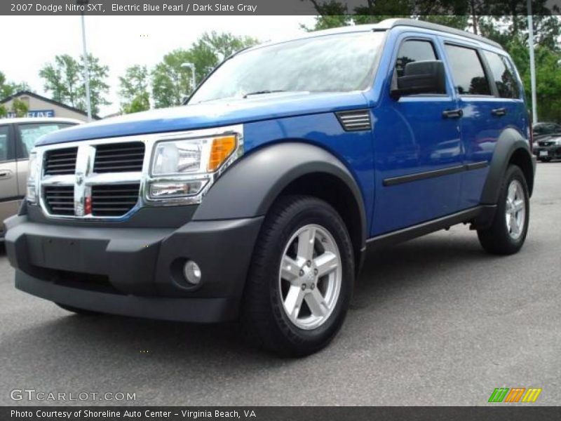 Electric Blue Pearl / Dark Slate Gray 2007 Dodge Nitro SXT