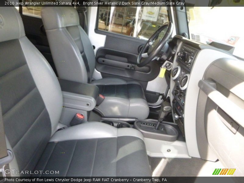 Bright Silver Metallic / Dark Slate Gray/Medium Slate Gray 2010 Jeep Wrangler Unlimited Sahara 4x4