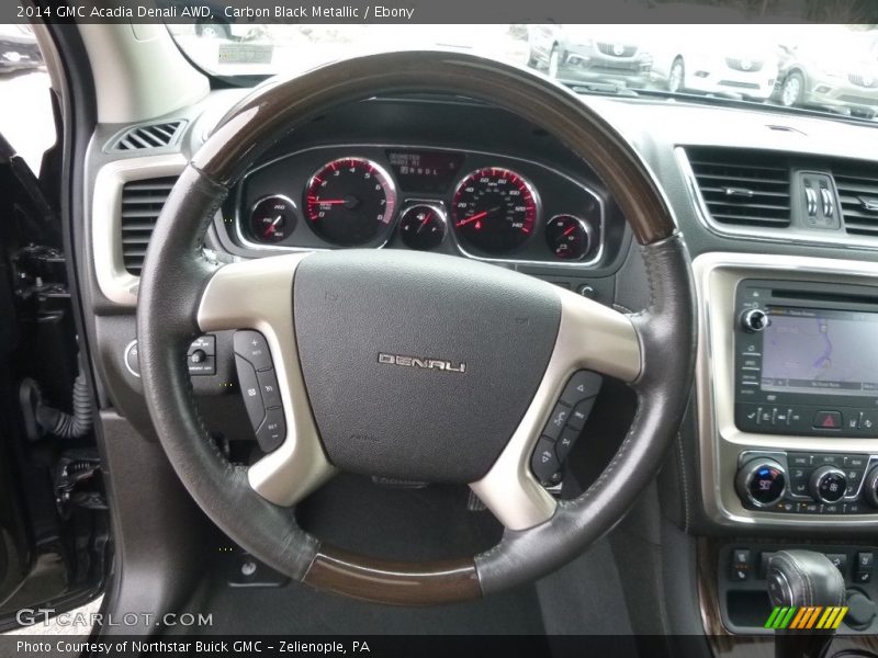 Carbon Black Metallic / Ebony 2014 GMC Acadia Denali AWD
