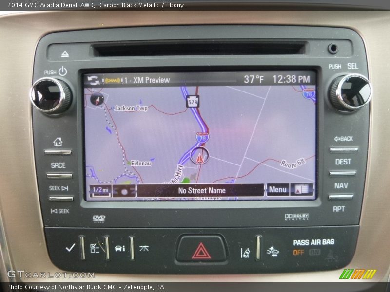 Carbon Black Metallic / Ebony 2014 GMC Acadia Denali AWD