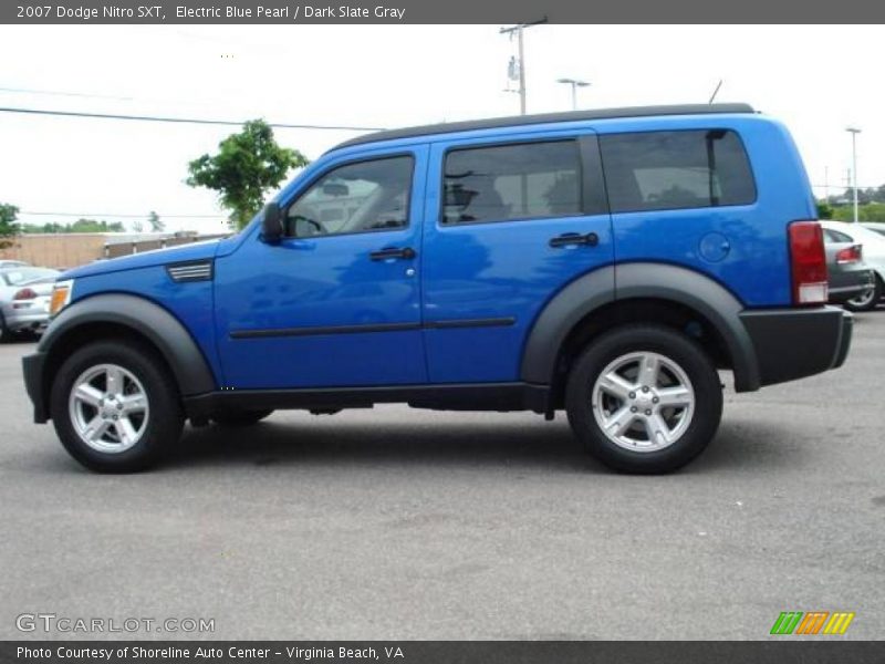 Electric Blue Pearl / Dark Slate Gray 2007 Dodge Nitro SXT