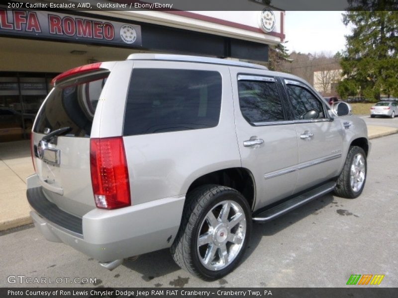 Quicksilver / Ebony/Ebony 2007 Cadillac Escalade AWD