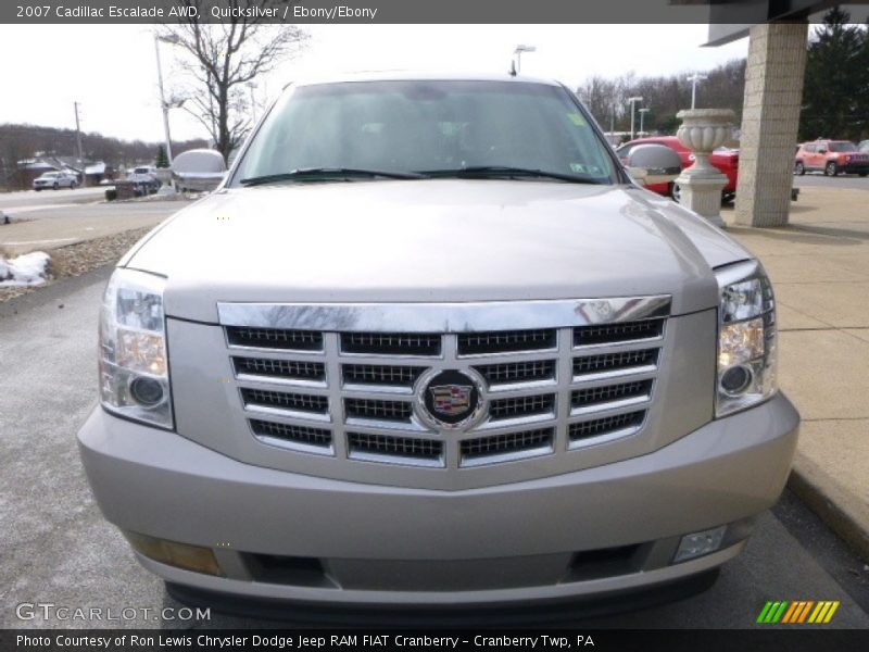 Quicksilver / Ebony/Ebony 2007 Cadillac Escalade AWD